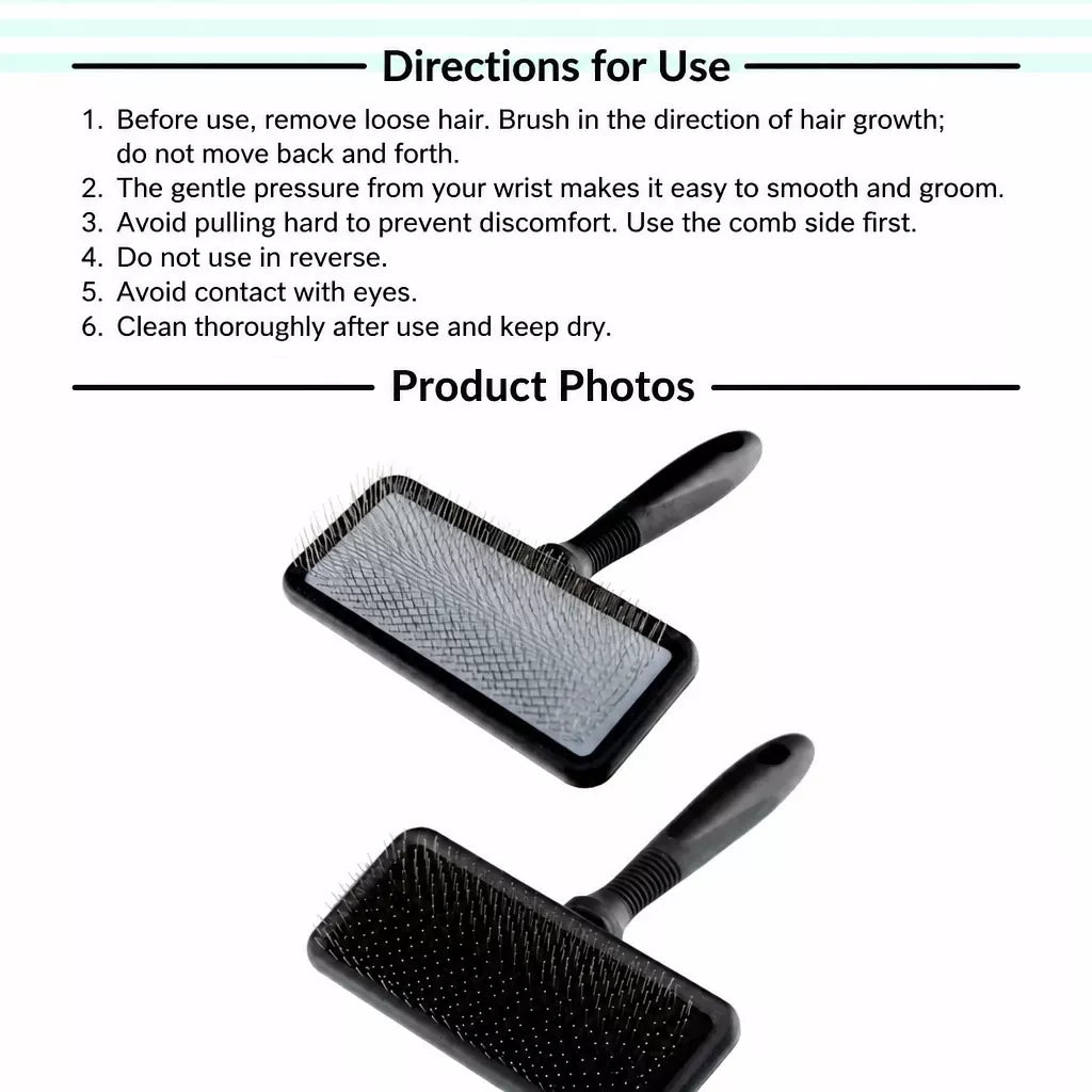 Dog & Cat Grooming Pin Brush for Detangling and Loose Fur