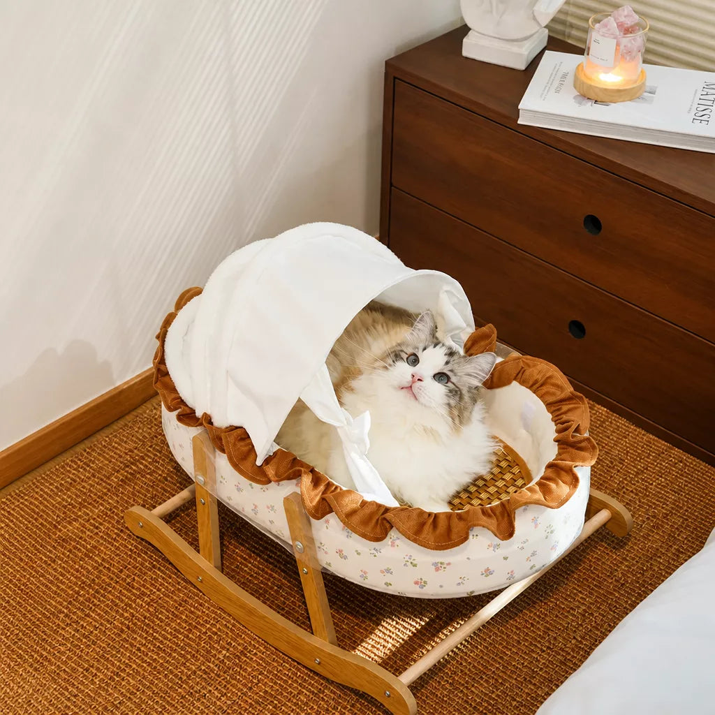 French-Style Rocking Cat Bed