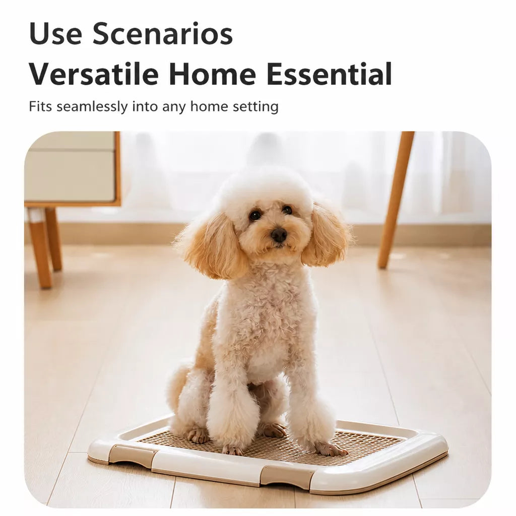 Plastic Dog Potty Tray with Grid for Indoor House Training