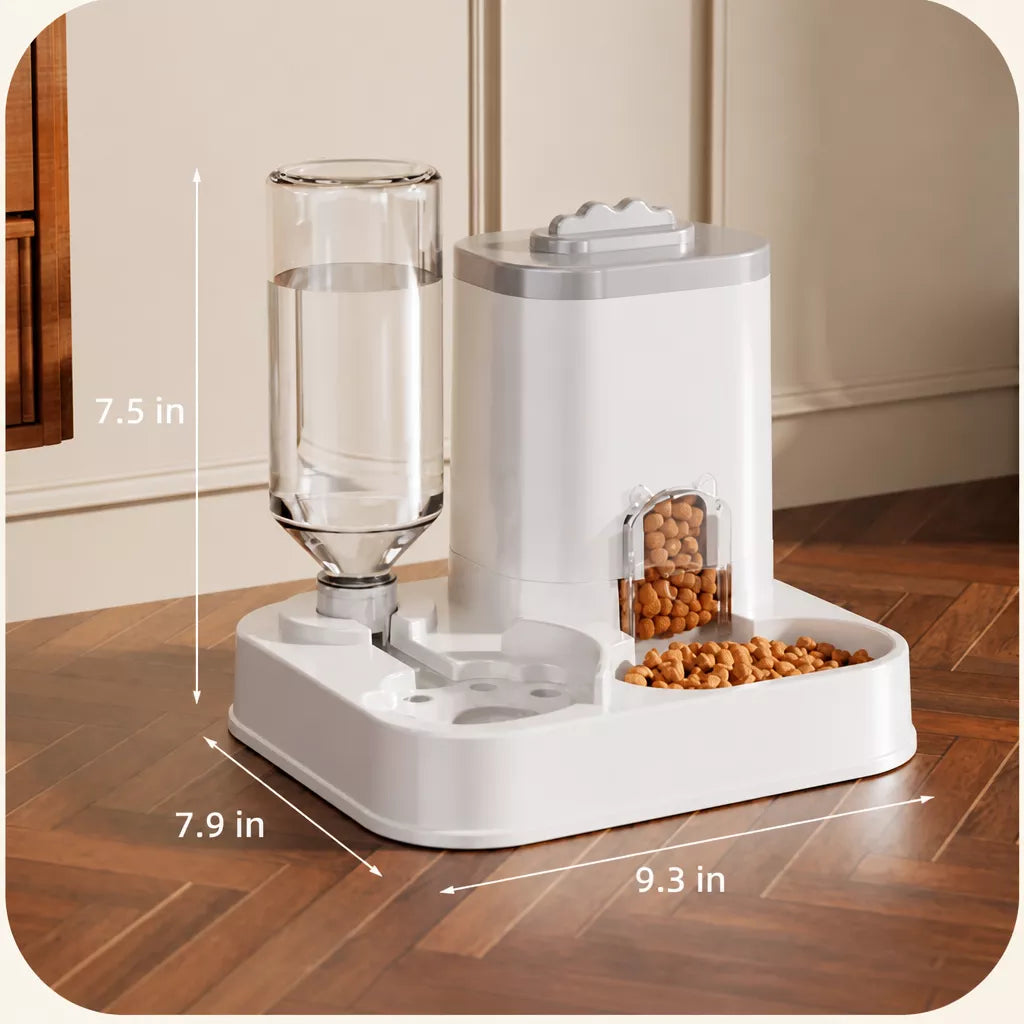 Automatic Pet Feeder and Water Bowl for Cats & Dogs