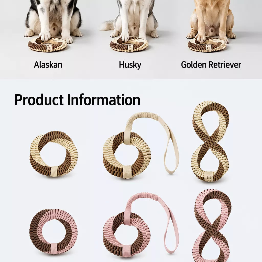 Knotted Nylon Dog Rope Tug Toy for Interactive Play