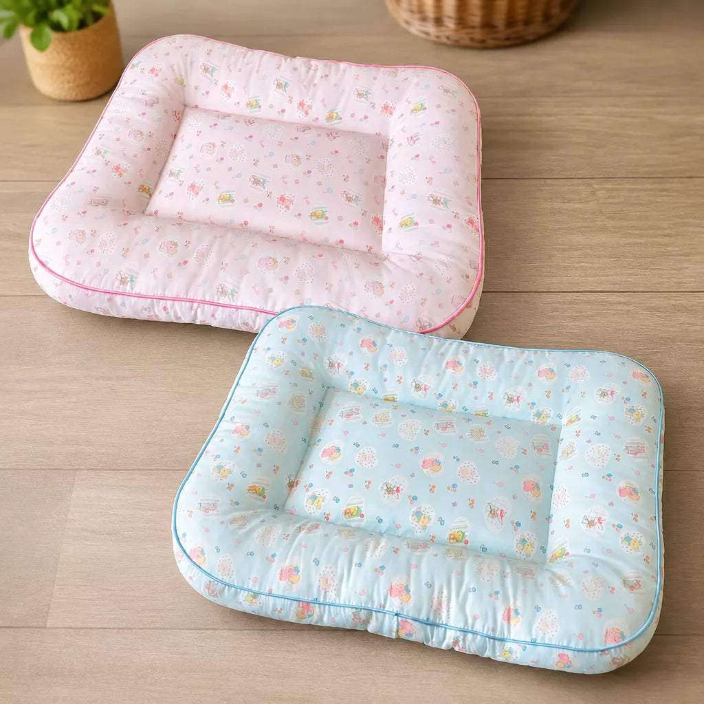 Washable Cotton-Linen Pet Bed Mat for Dogs and Cats