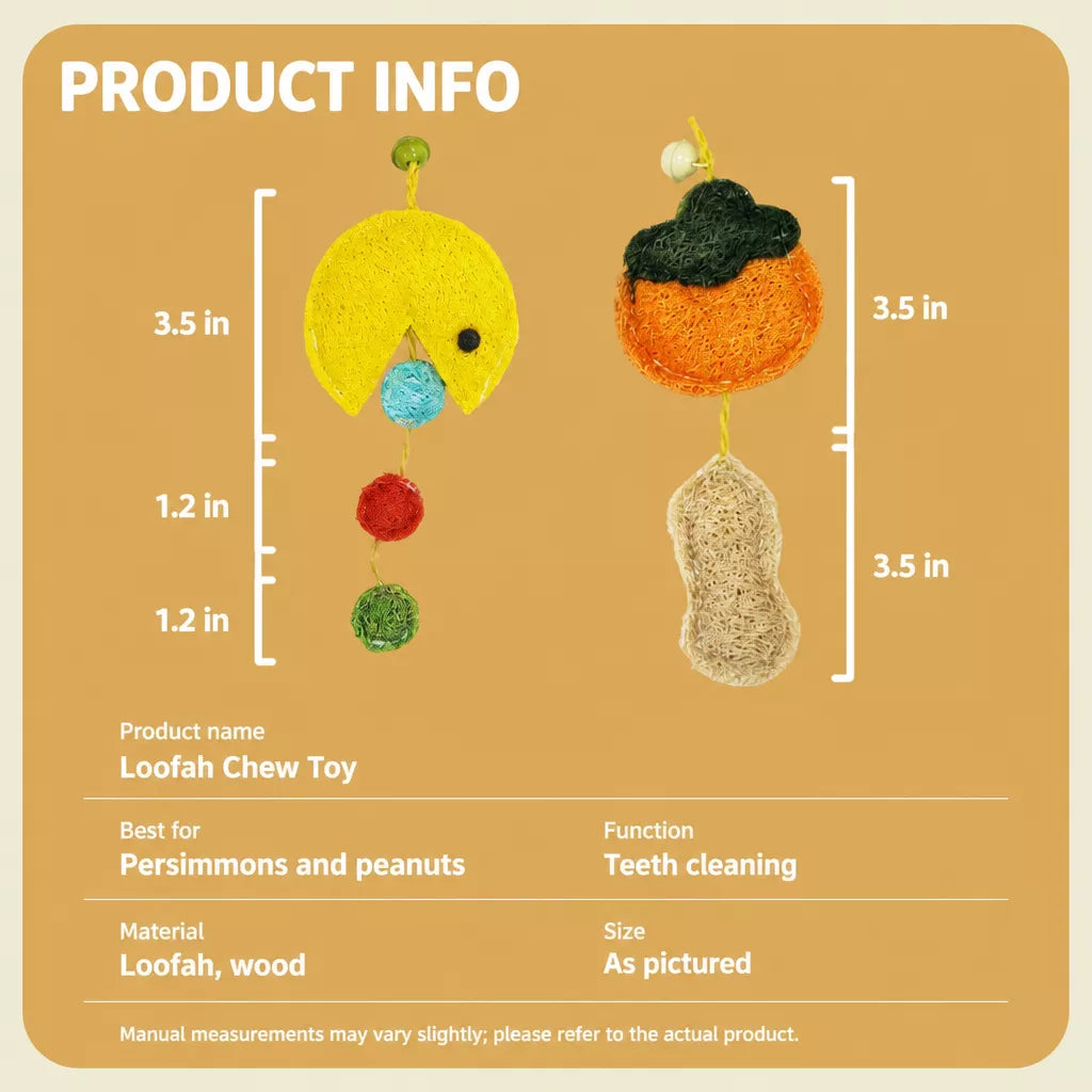Natural Loofah Cat Toy with Catnip