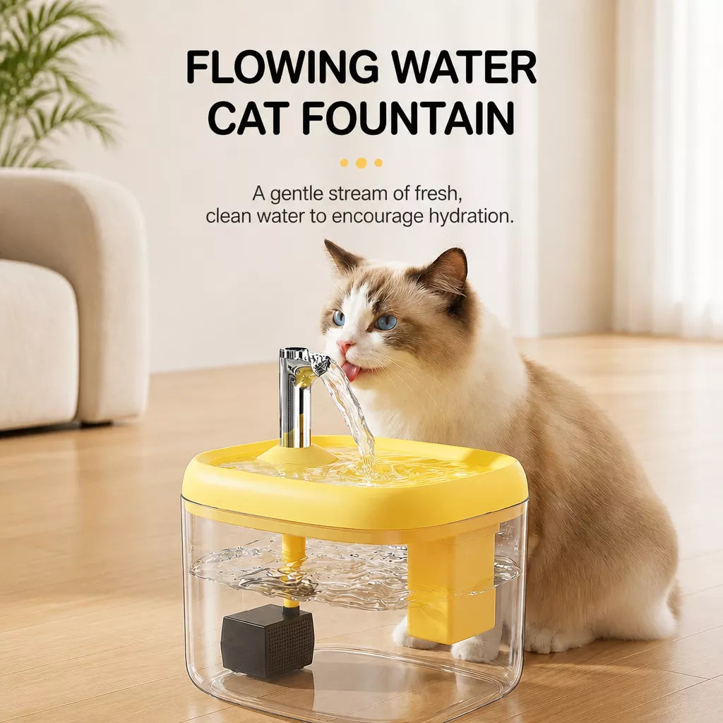 Automatic Pet Water Fountain with Quiet Circulating Flow