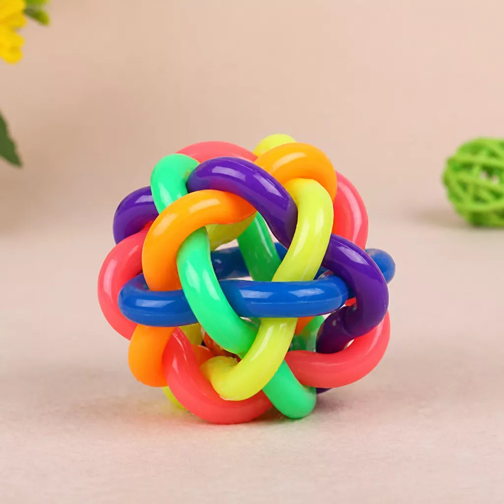 Squeaky Rope Ball Toy for Cats and Dogs