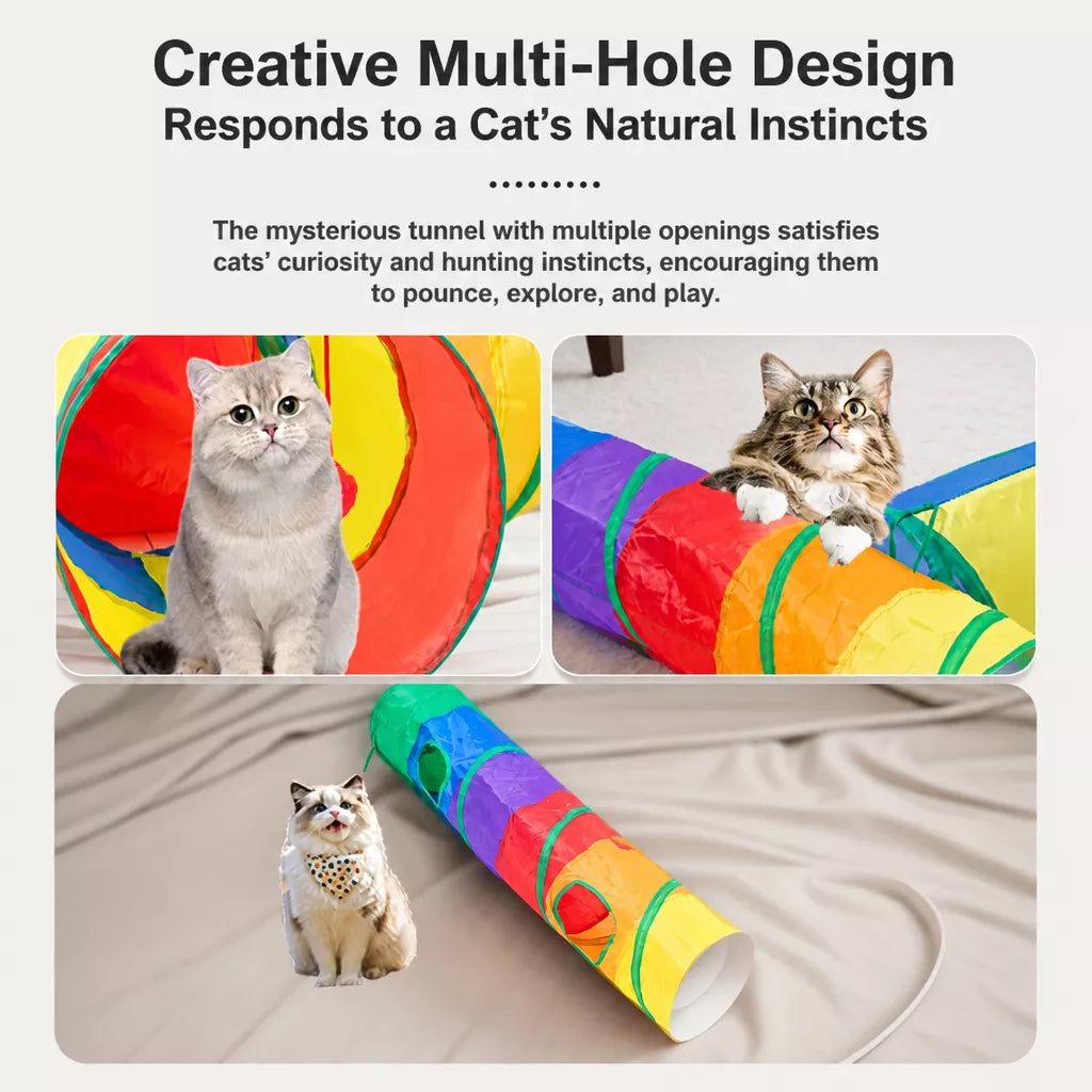 Cat Tunnel Toy for Indoor Play