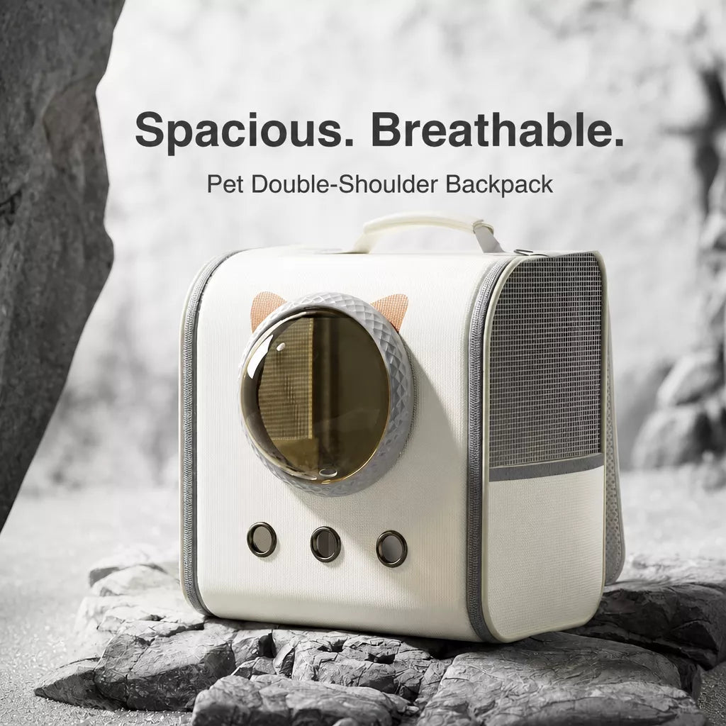Capsule Window Pet Carrier Backpack for Cats and Dogs