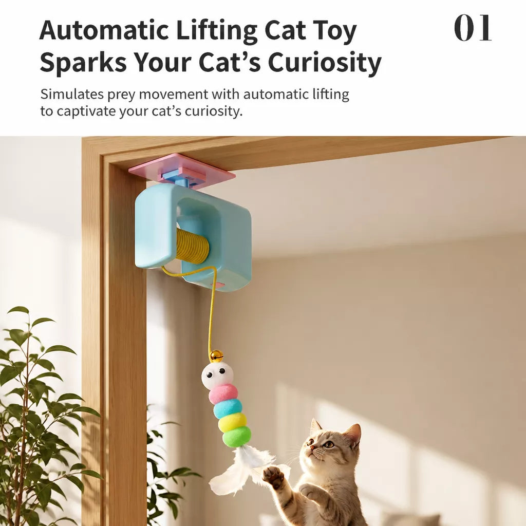 Automatic Hanging Cat Yo-Yo Toy
