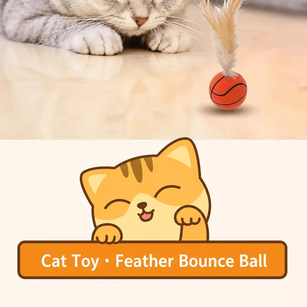 Cat Feather Ball Toy