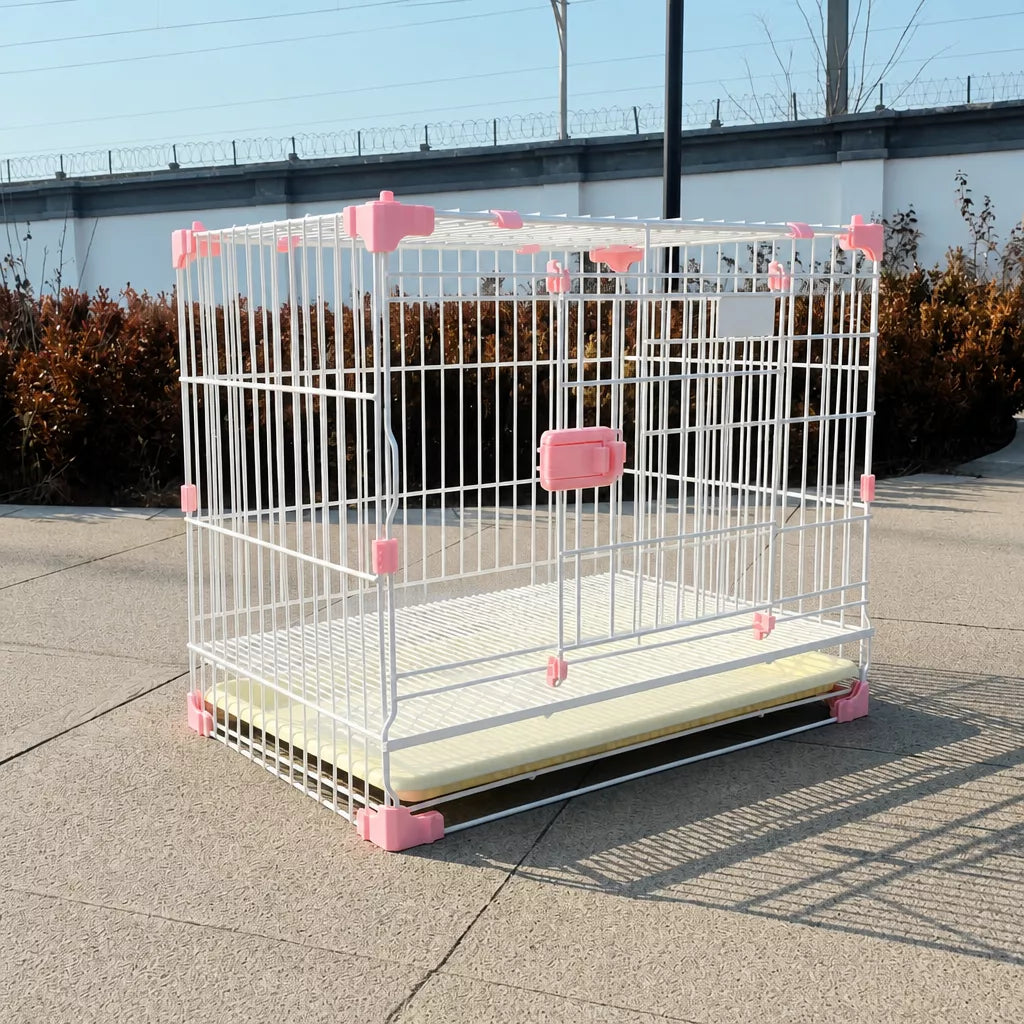 Stackable Metal Dog Crate with Sliding Door