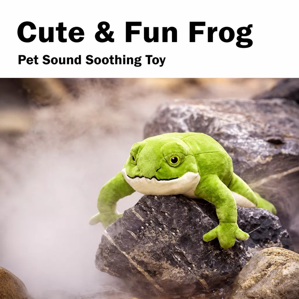 Plush Squeaky Frog Toy for Dogs