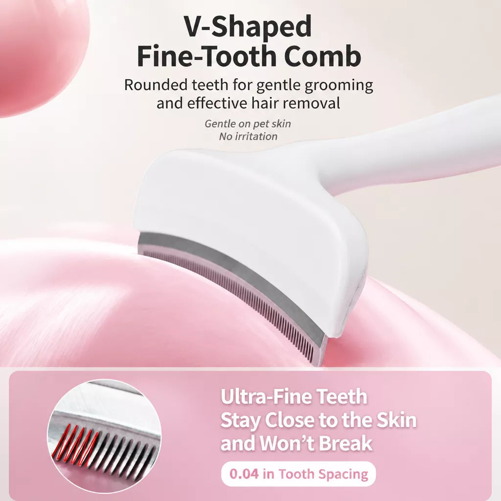 Cat & Dog Grooming Comb for Thinning and Loose Hair Removal