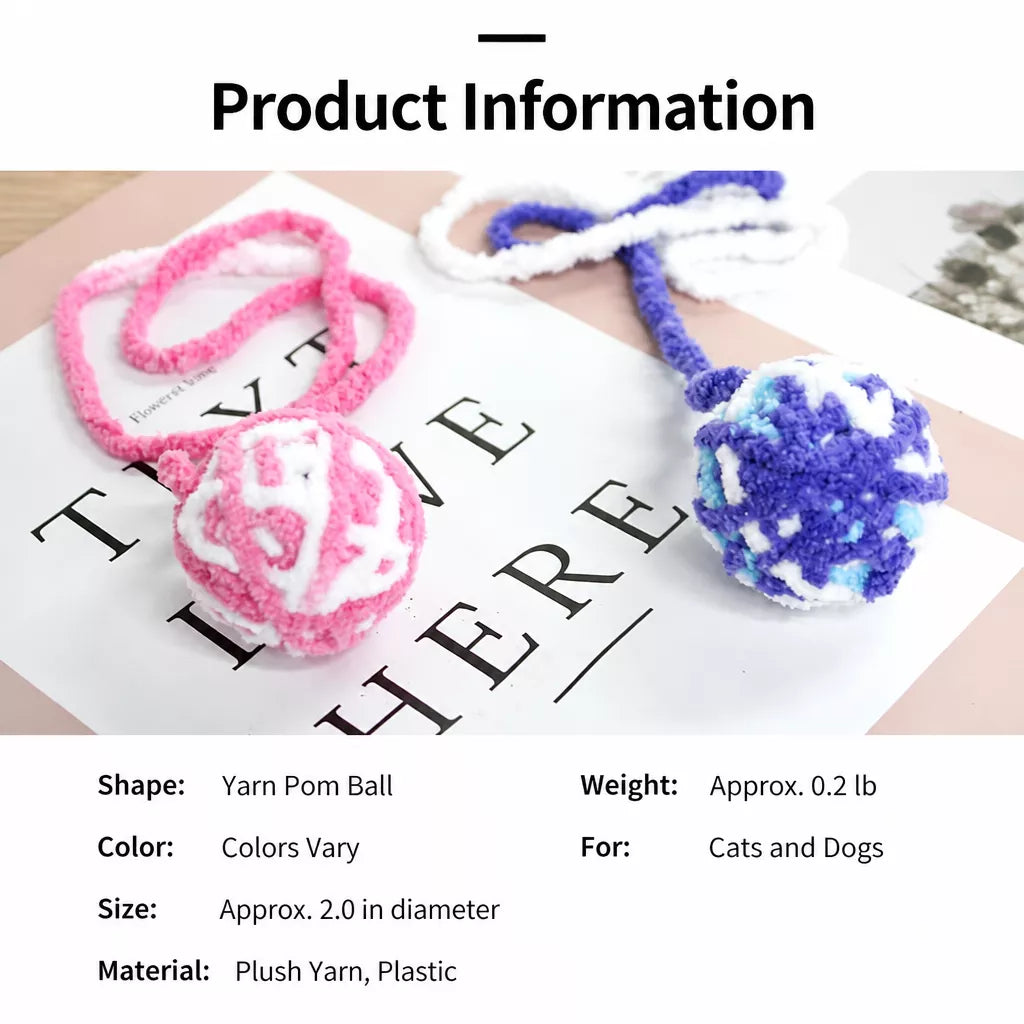 Hanging Yarn Ball Cat Toys