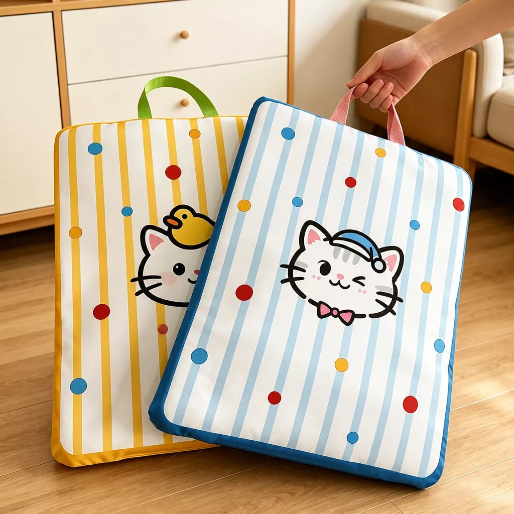 Waterproof Striped Pet Bed Mat for Dogs & Cats