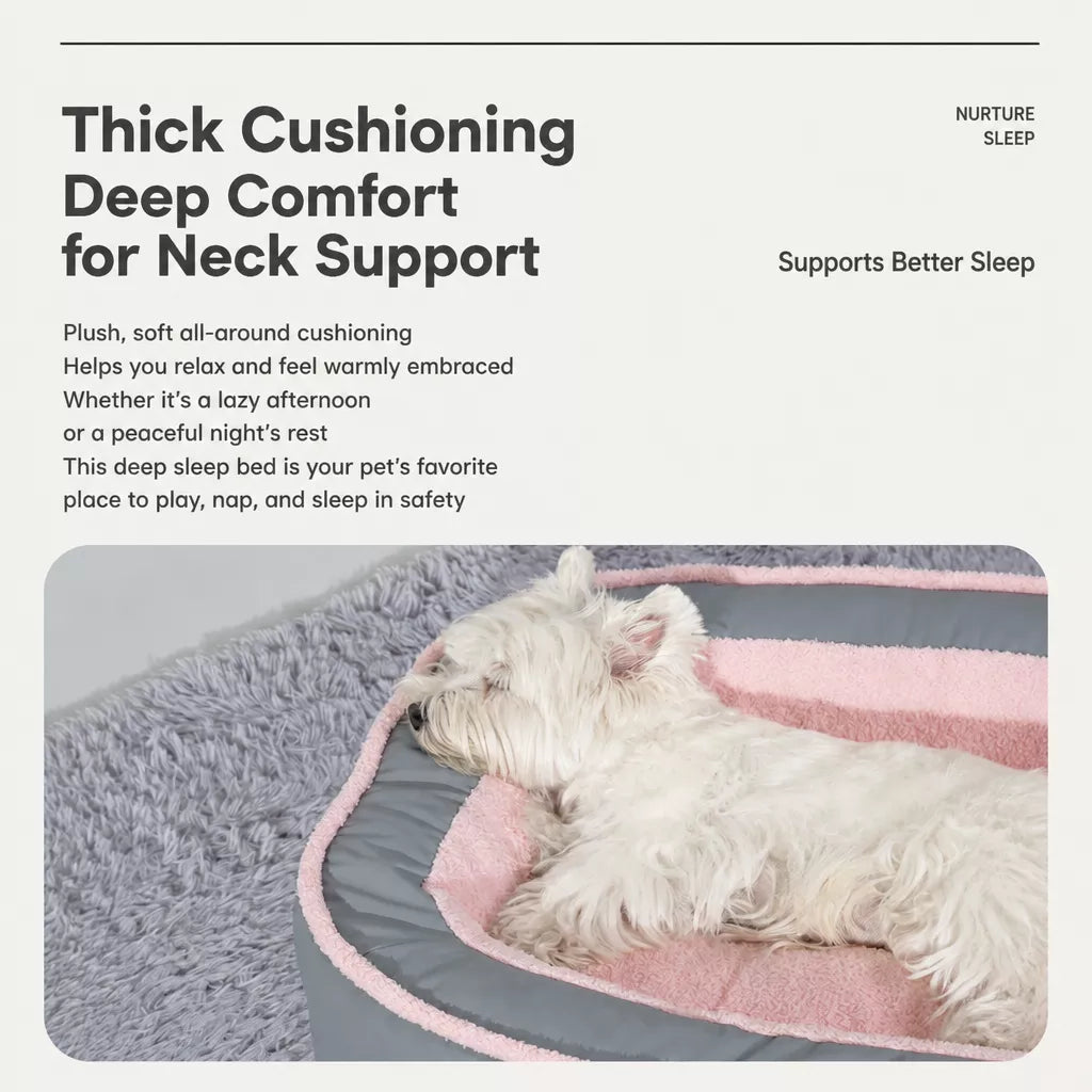 Thick Removable-Washable Pet Bed for Cats and Dogs