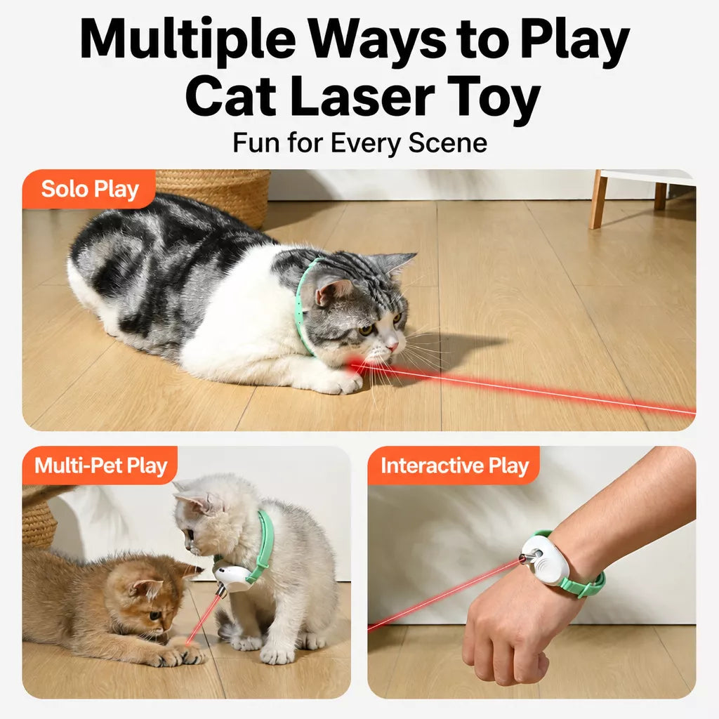 Rechargeable Cat Laser Toy for Interactive Play