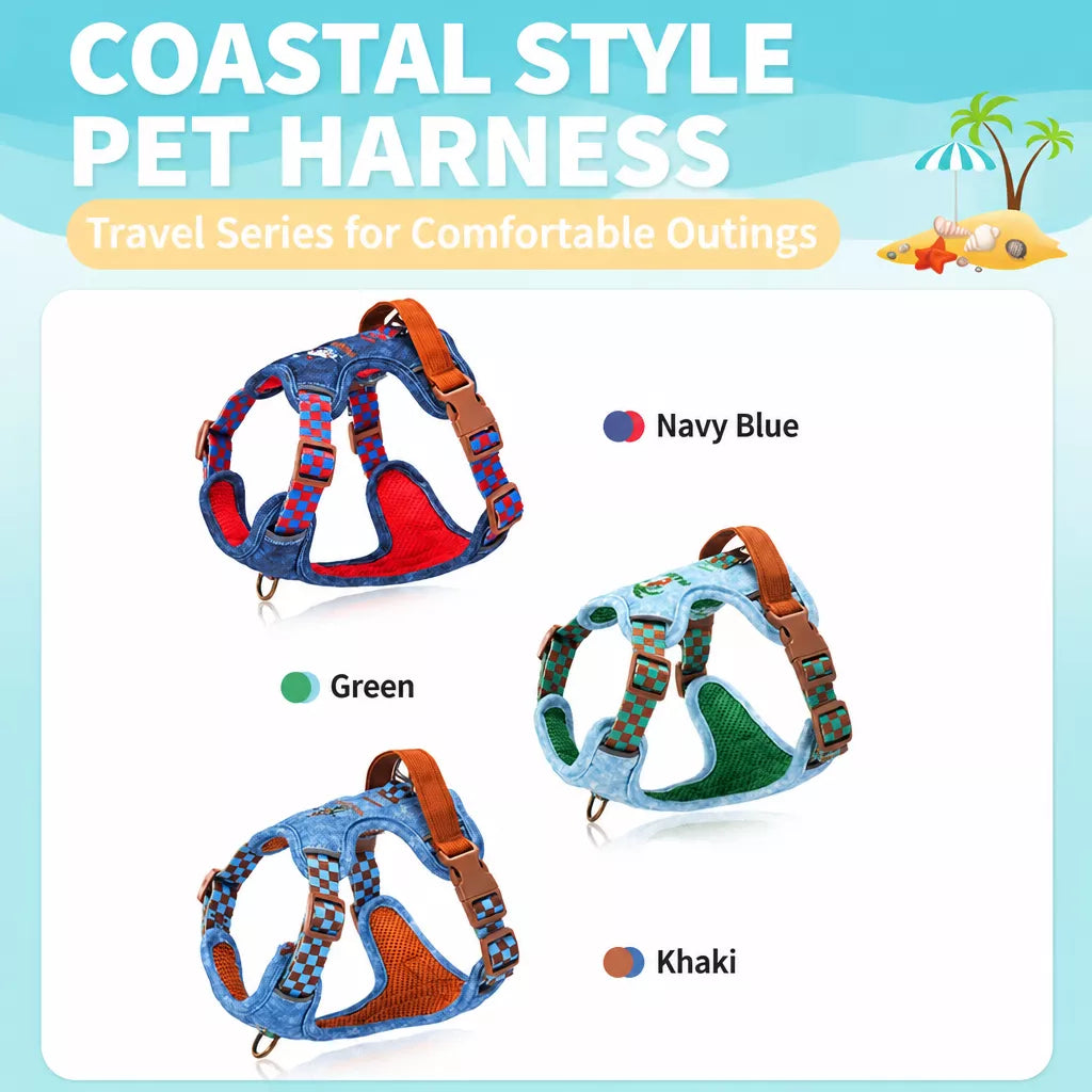 Adjustable Polyester Dog Vest Harness and Leash