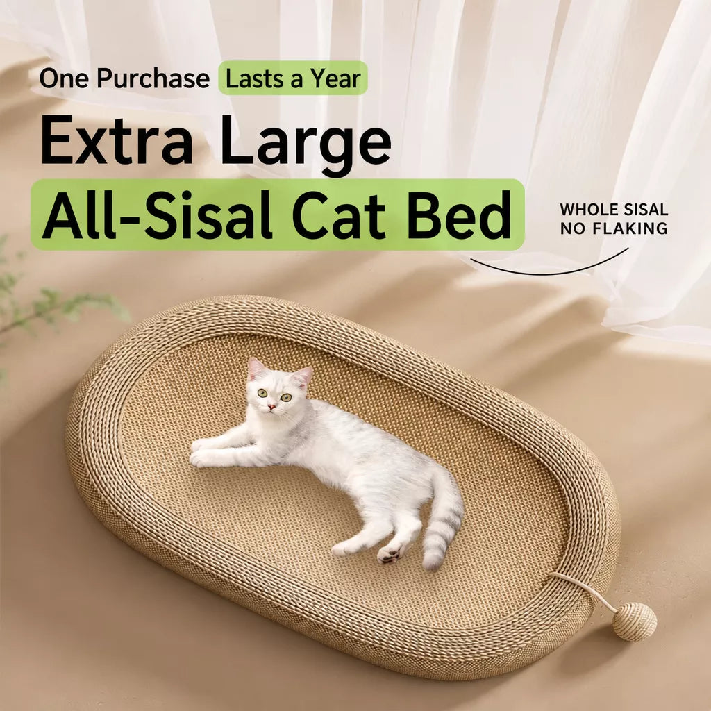 Sisal Cat Scratcher with Interactive Toy
