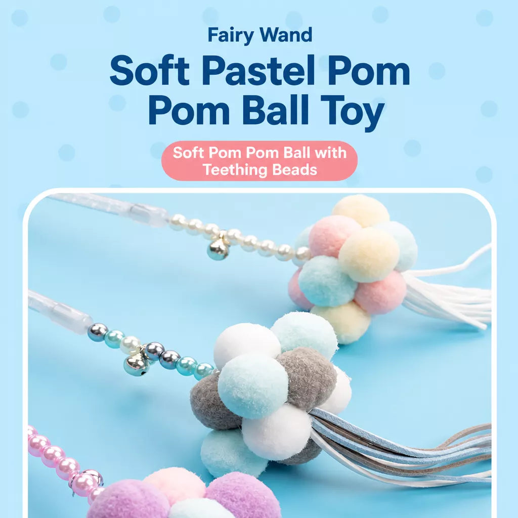 Feather Cat Teaser Wand Toy with Bell