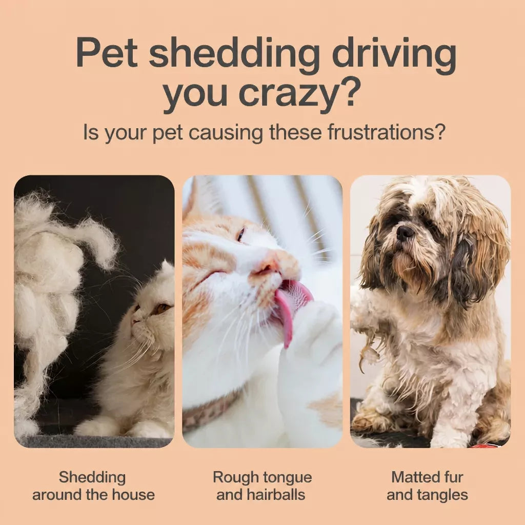 Self-Cleaning Pet Grooming Brush for Dogs and Cats