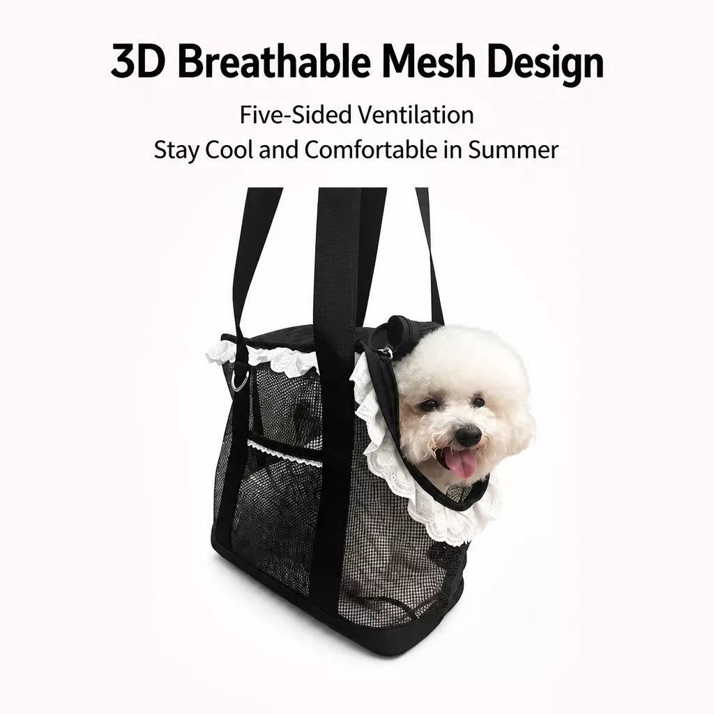 Mesh Crossbody Pet Carrier