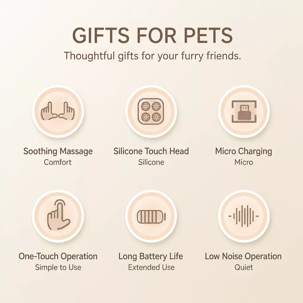 Low-Noise Electric Cat Chin Massager