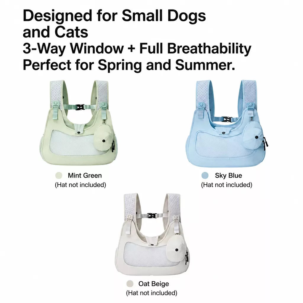 Portable Breathable Pet Carrier Backpack for Cats and Dogs