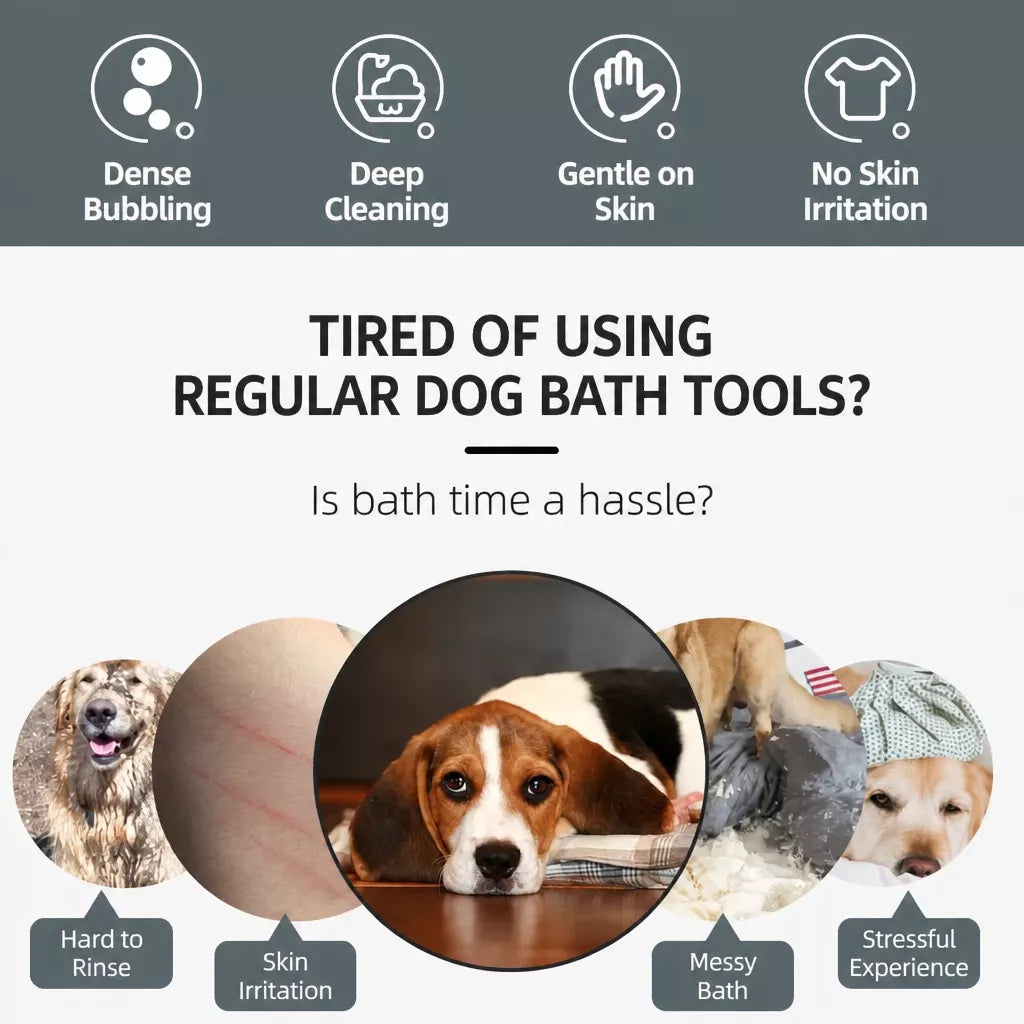 Pet Bathing & Grooming Gloves