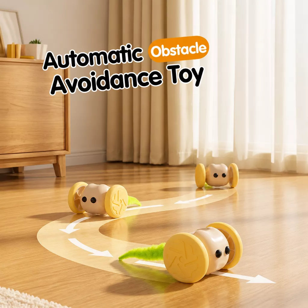 Rechargeable Interactive Cat Toy – Mouse & Car Designs