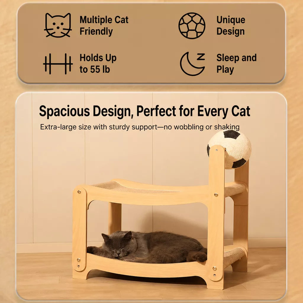 Sisal Cat Scratcher Ball Toy