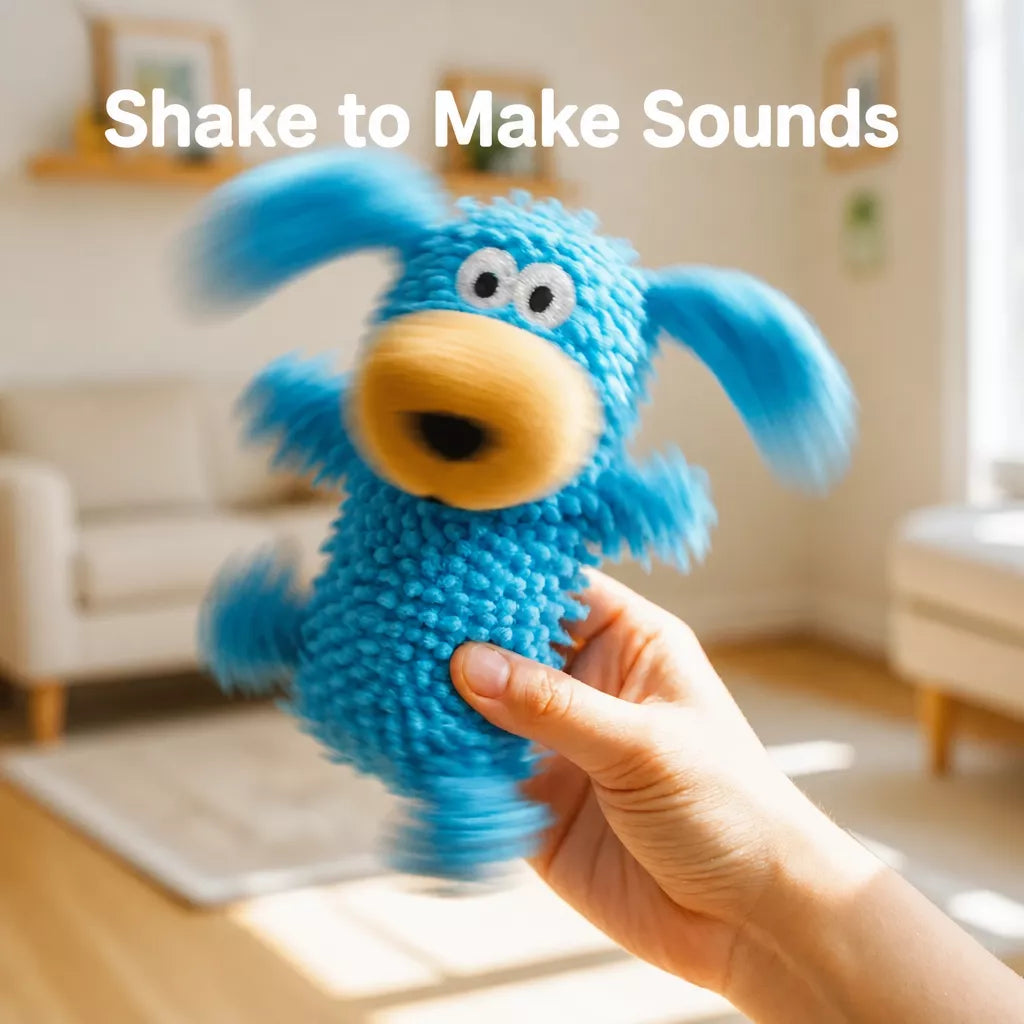 Squeaky Mop Dog Toy