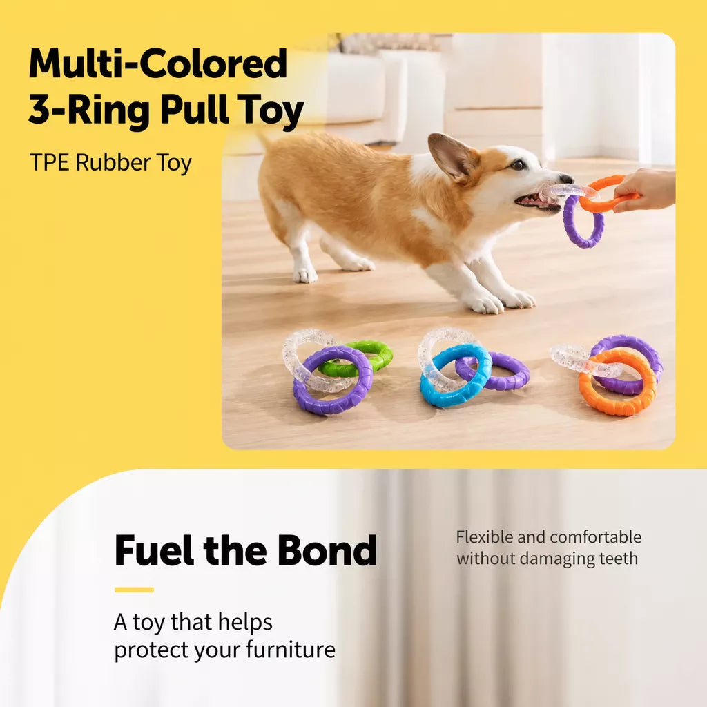 Dog Tug Ring Toy for Interactive Play