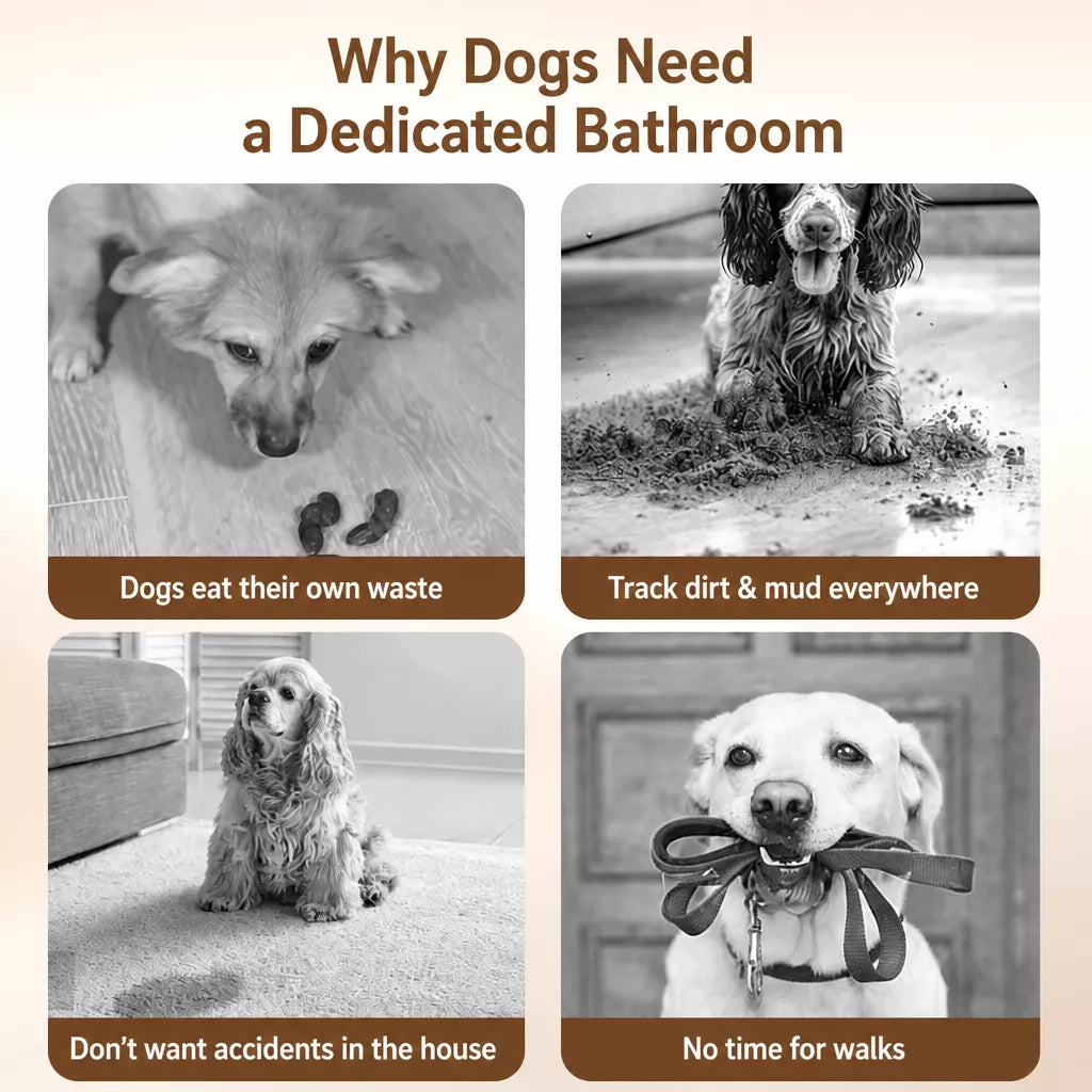 Drawer-Style Dog Potty Tray for Small to Large Dogs