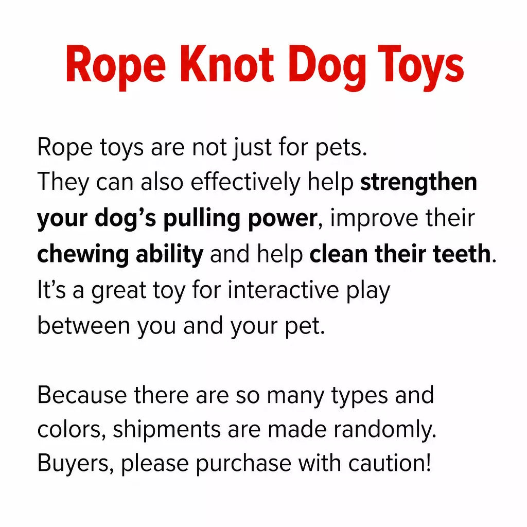 Squeaky Rope Chew Toys for Small and Medium Dogs