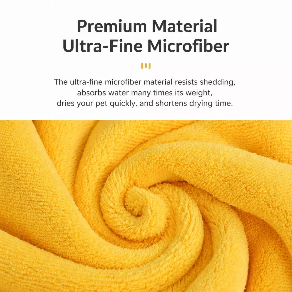 Thick Quick-Dry Pet Drying Towel for Dogs & Cats
