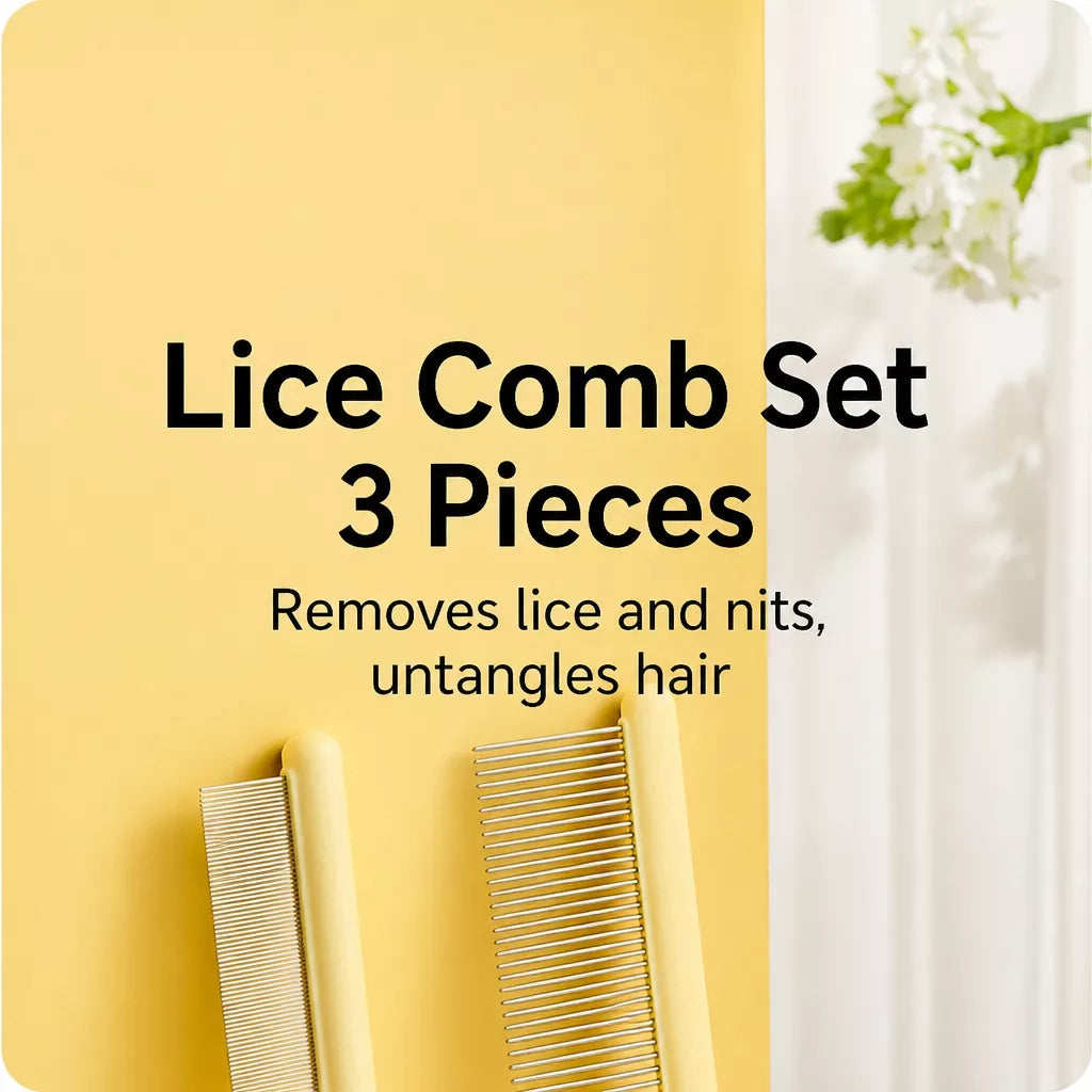 3-Piece Pet Grooming Comb Set for Cats and Dogs