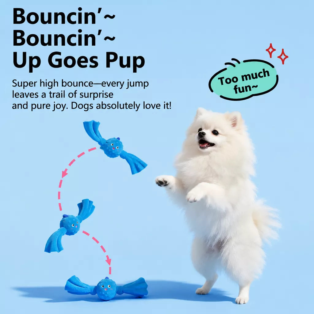 Squeaky Canvas Dog Tug Toy for Small and Medium Dogs