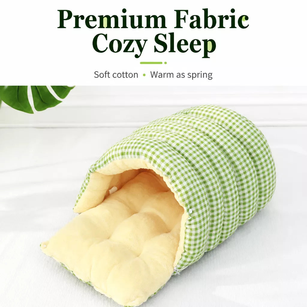Semi-Enclosed Cat & Small Dog Bed with Removable, Washable Design