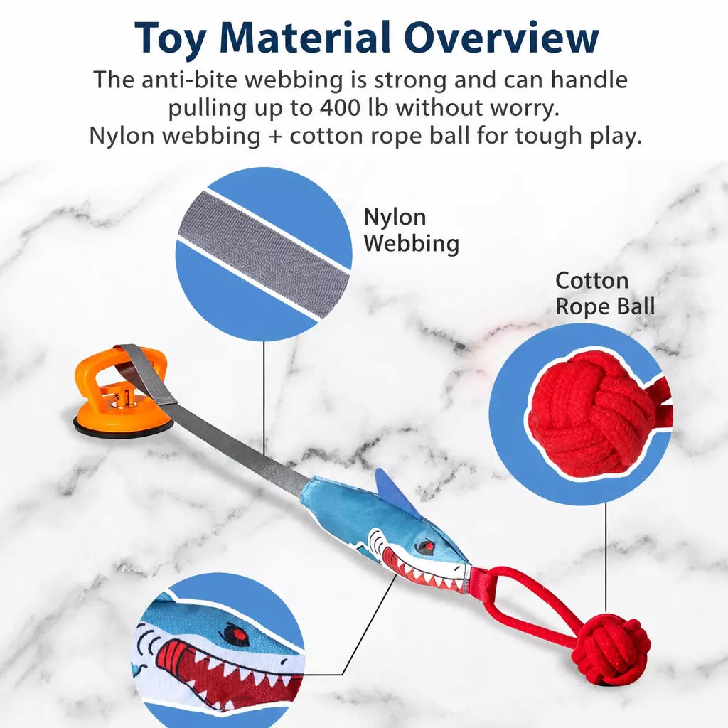 Interactive Squeaky Rope Tug Toy for Medium and Large Dogs
