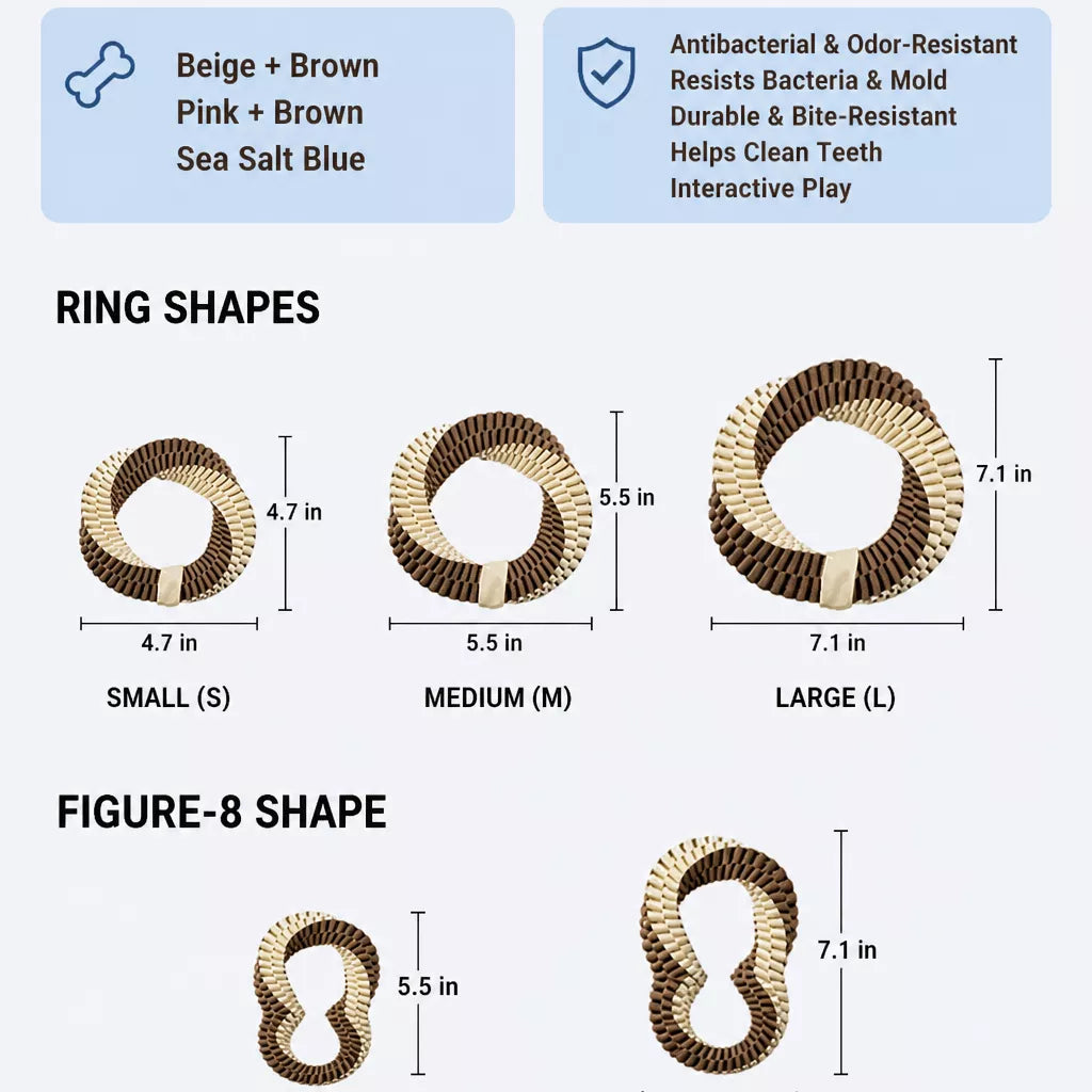 Knotted Nylon Dog Rope Tug Toy for Interactive Play