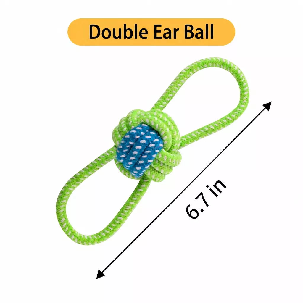Knotted Rope Dog Toy for Tug, Fetch & Chew Play