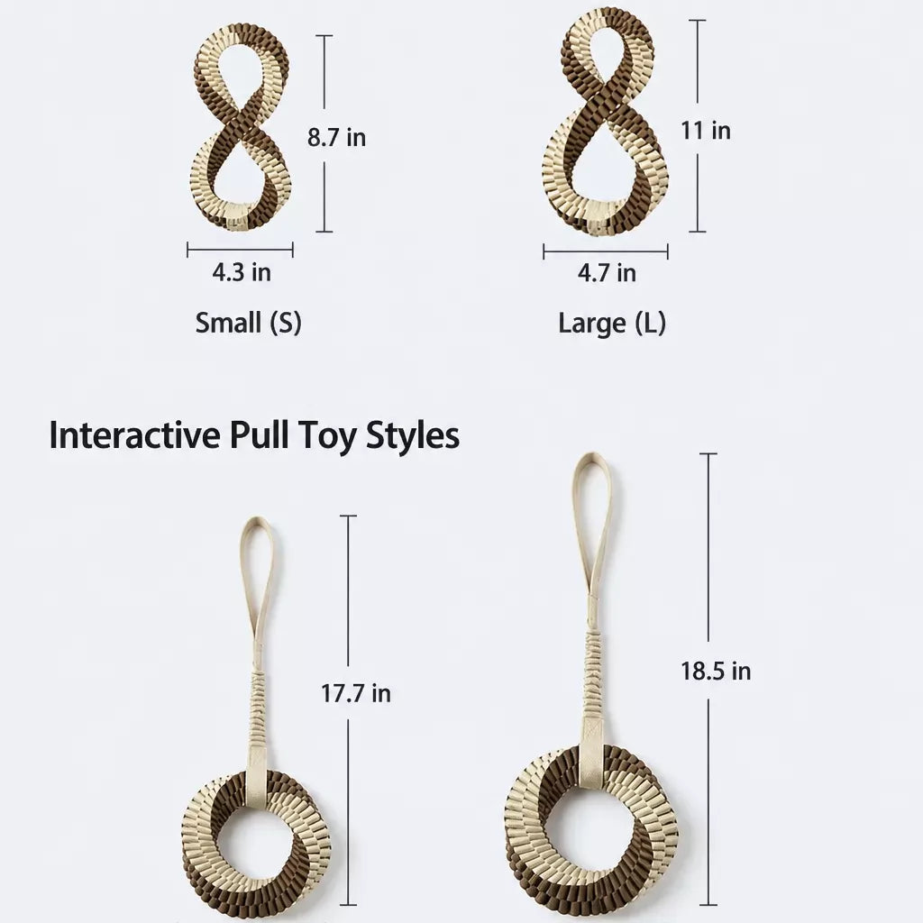Knotted Nylon Dog Rope Tug Toy for Interactive Play
