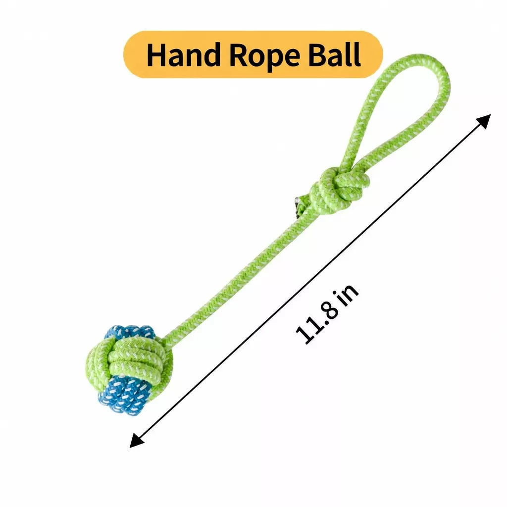 Knotted Rope Dog Toy for Tug, Fetch & Chew Play