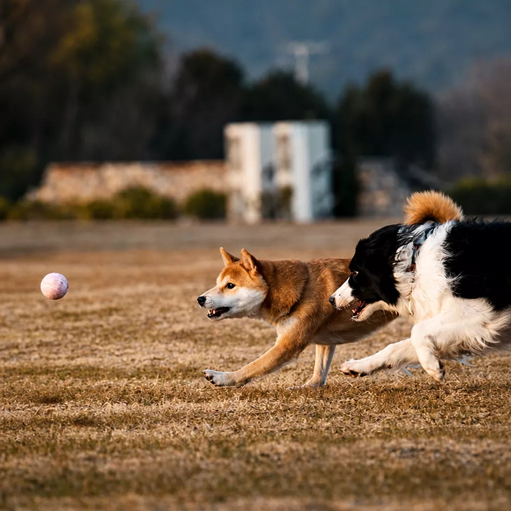 Ice Cream-Style Interactive Dog Ball with Storage Box