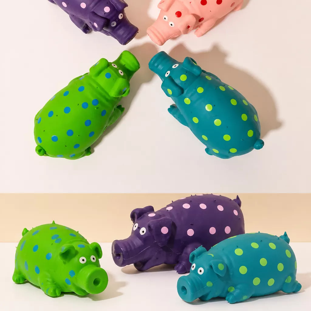 Pig-Shaped Squeaky Dog Toy for Interactive Play