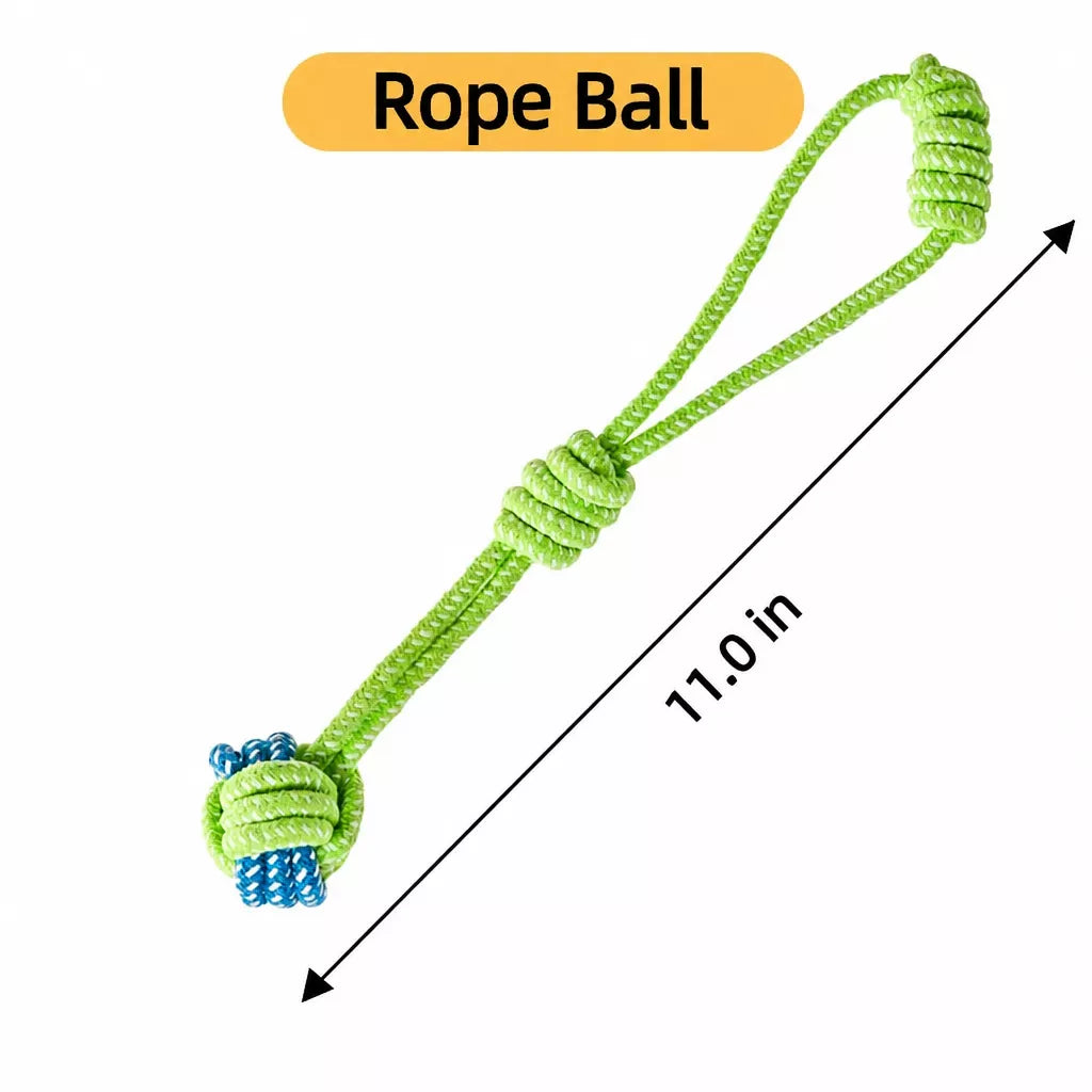 Knotted Rope Dog Toy for Tug, Fetch & Chew Play