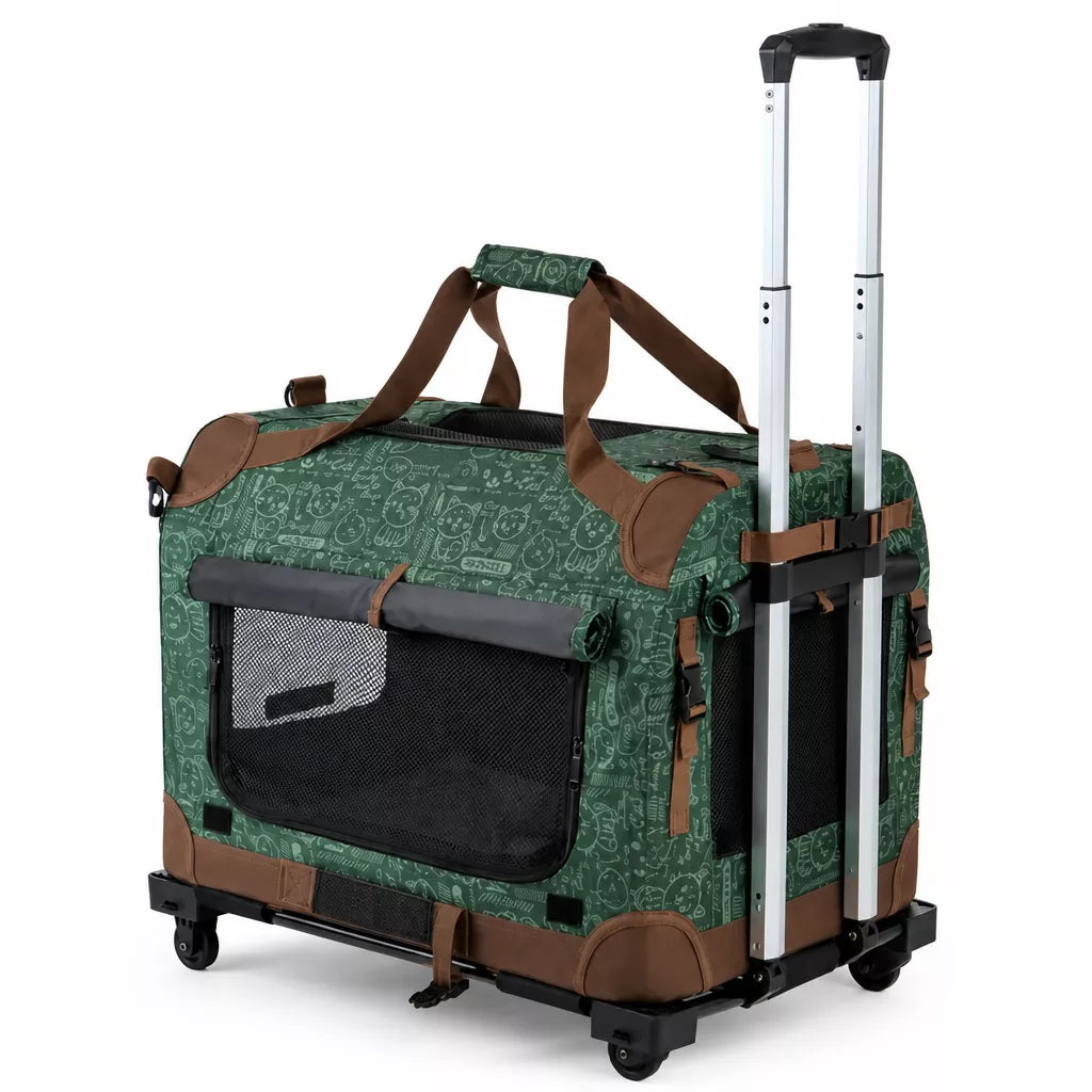 Large Foldable Pet Carrier for Cats and Dogs