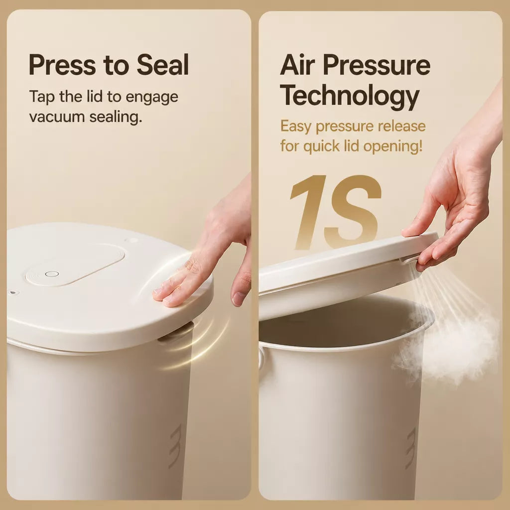 Pet Food Storage Container with Vacuum-Seal Lid