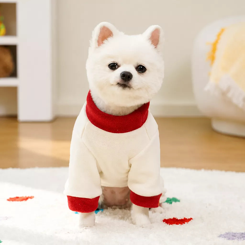 Fleece Four-Leg Dog & Cat Coat for Cool-Weather Walks