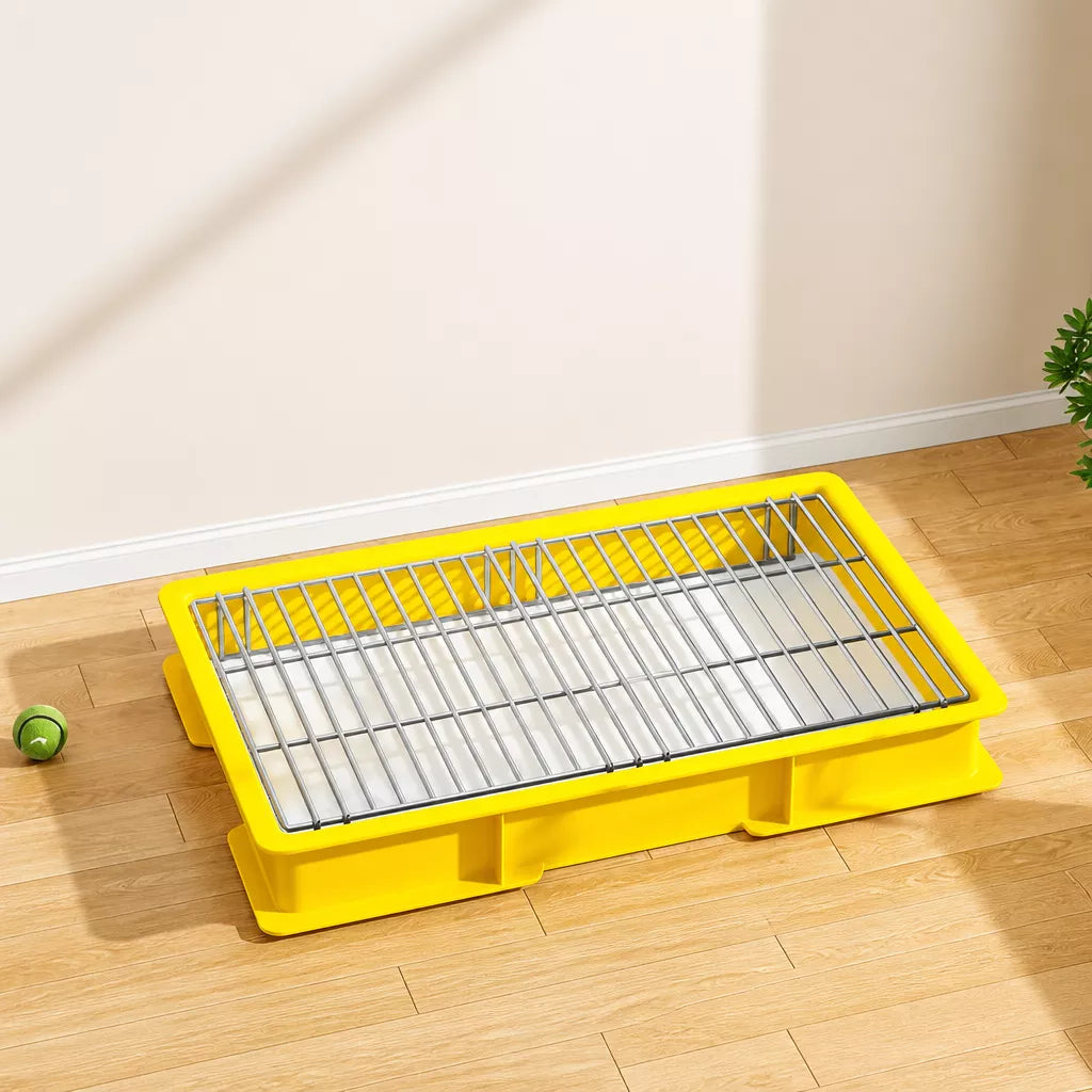 Dog Potty Training Tray with Grate for Small to Large Dogs